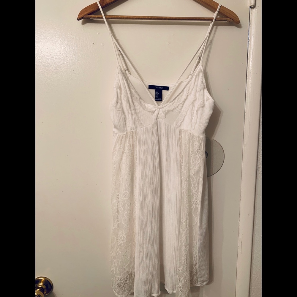 Forever 21 White Lace Mini Dress